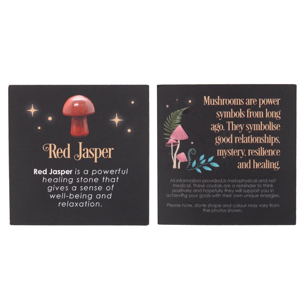 Something Different - Magical Red Jasper Crystal Mushroom Crystal - Multicolours